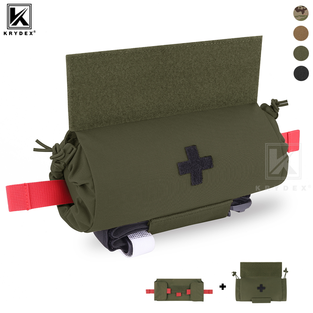 Edc Flex Carry Belt - KRYDEX Tactical Trauma Pouch Roll Up
