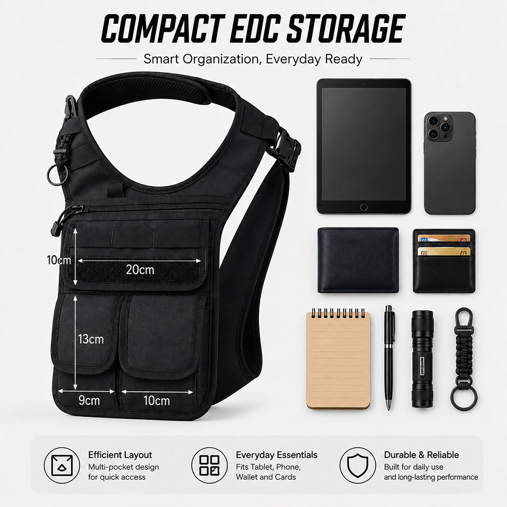 QX Tactical Concealed Satchel  - Edc Concealed Carry recension och pris