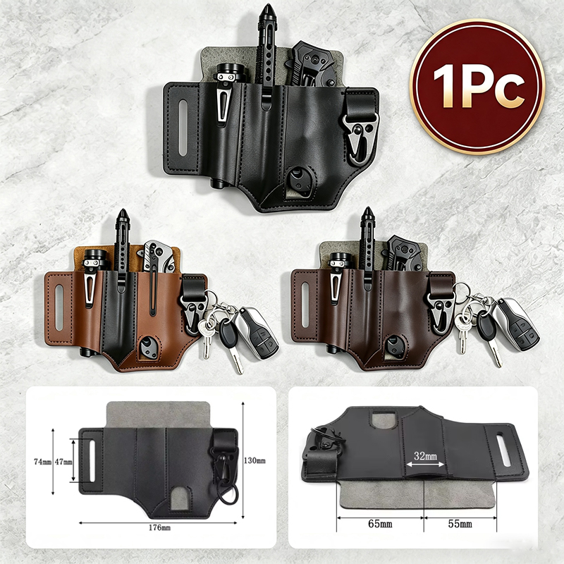 EDC PU Leather Tool Pouch Mult - Edc Carry Pocket Pouch recension och pris