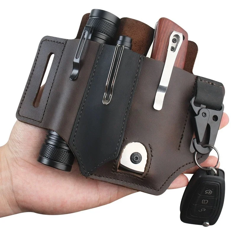 EDC PU Leather Tool Pouch Mult - Edc Carry Pocket Pouch recension och pris