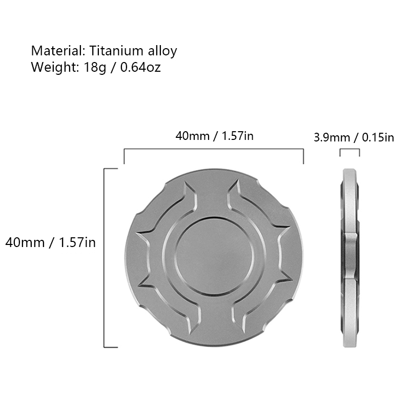Portable Titanium Alloy Fidget - Edc Daily Carry recension och pris