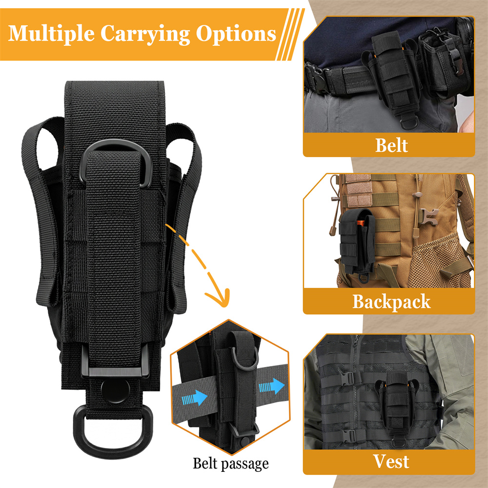 Tactical Flashlight Pouch Outd - Edc Carry Pocket Pouch recension och pris