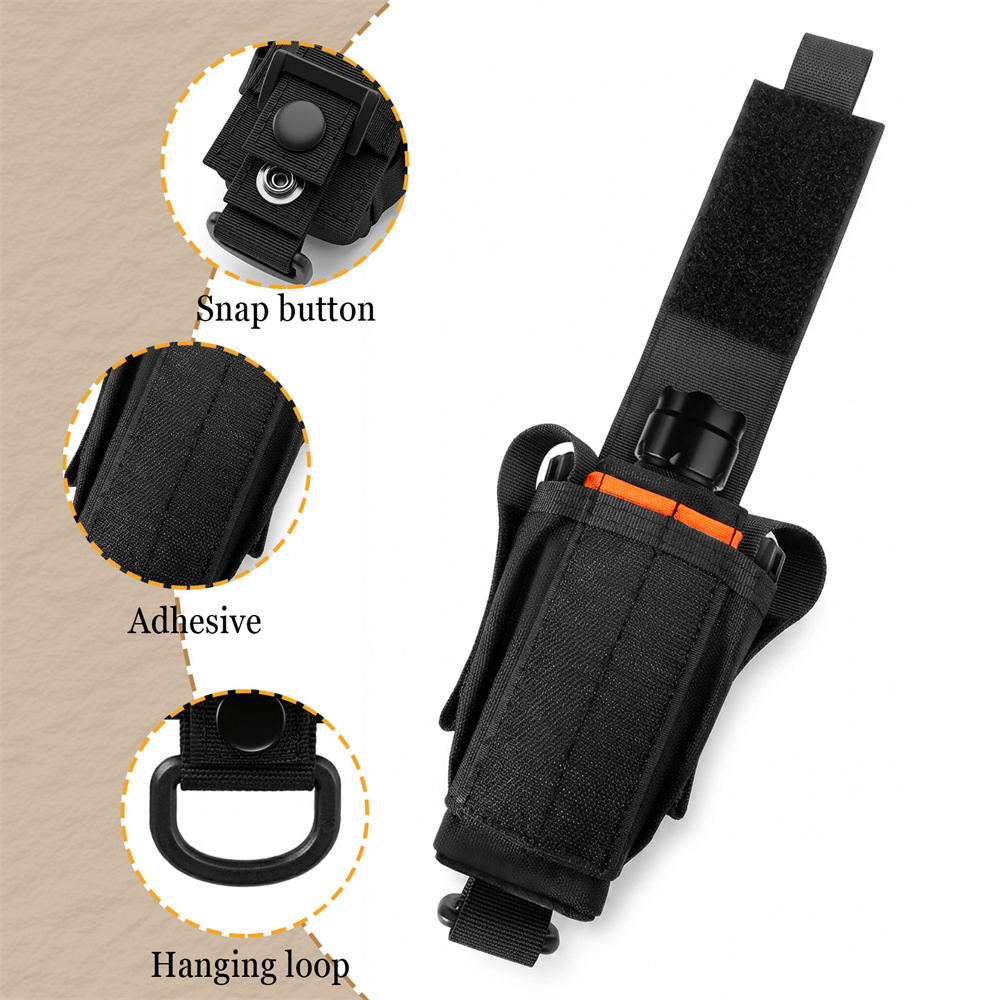 Tactical Flashlight Pouch Outd - Edc Carry Pocket Pouch recension och pris