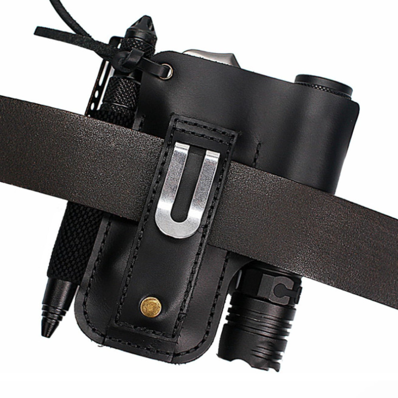EDC Leather Flashlight Tool Ho - Edc Concealed Carry Belt recension och pris