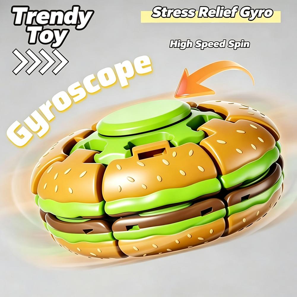 Burger Gyroscope Fidget Toy Fi - Fidget Spinner Bearing recension och pris
