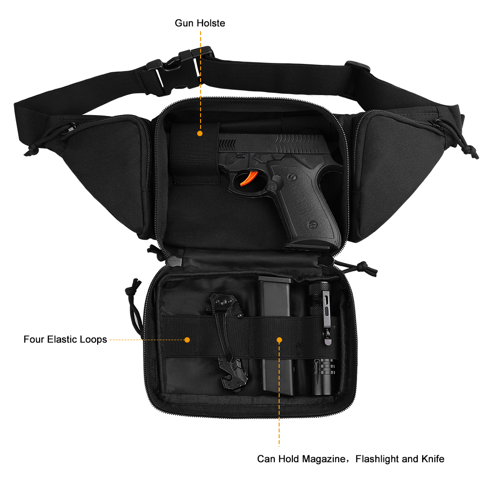 Hunting waist bag, waist belt, - Edc Concealed Carry Belt recension och pris