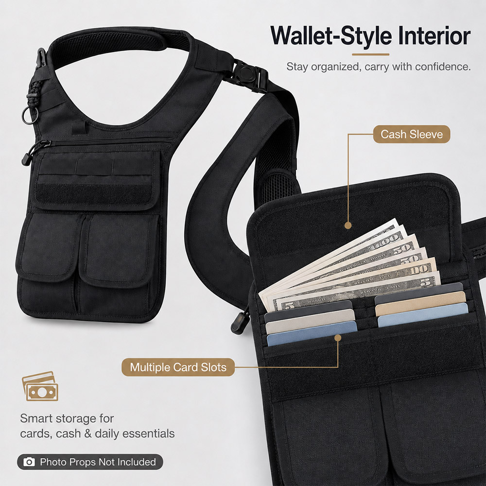 Tactical Concealed Underarm To - Edc Carry Pocket Pouch recension och pris