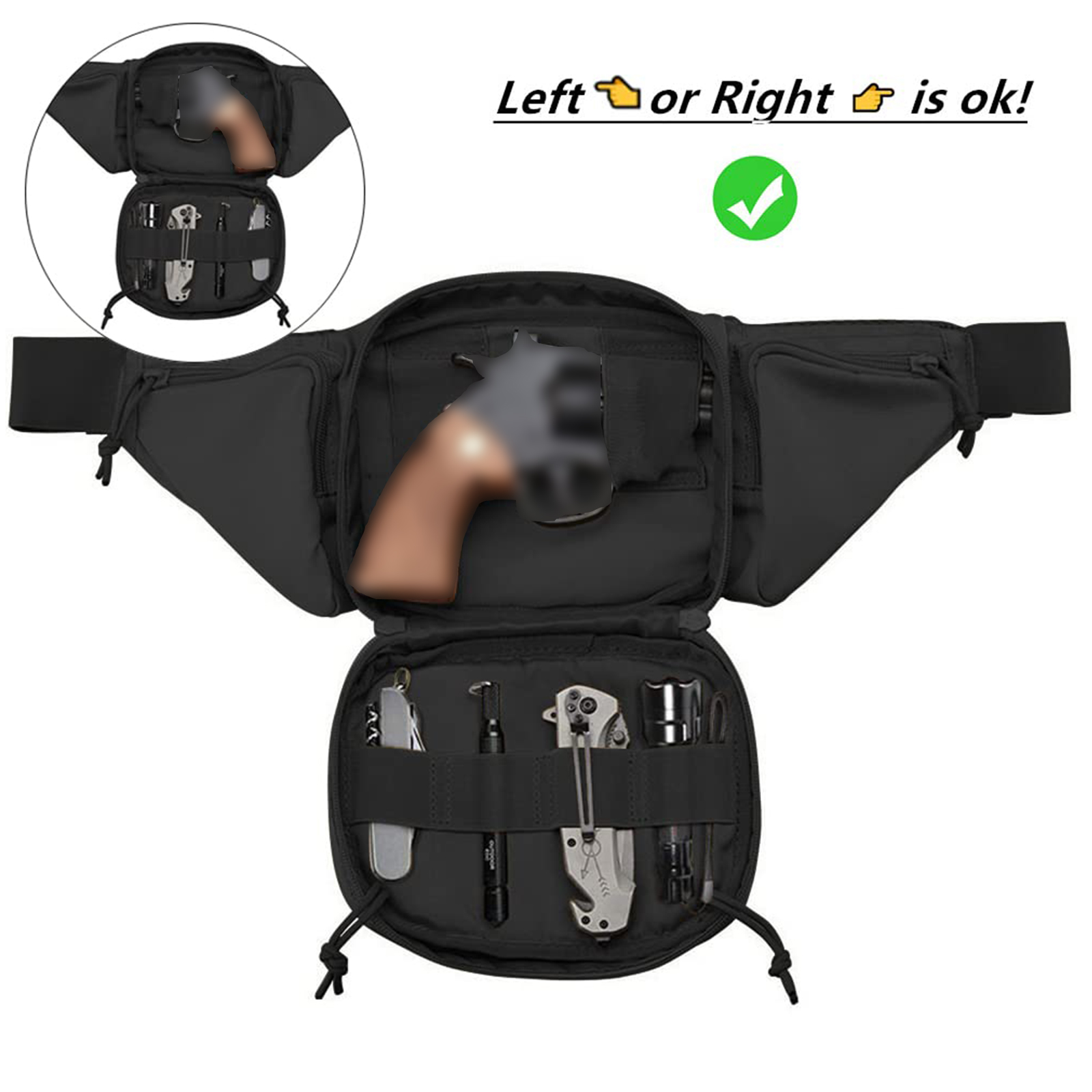 Tactical Fanny Pack Gun Holste - Edc Carry Gun recension och pris