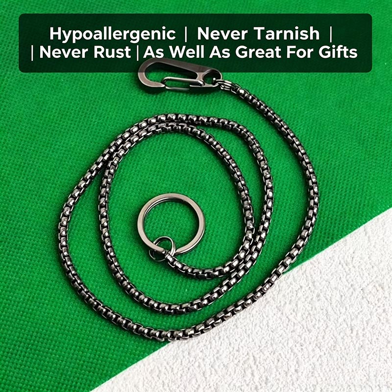 Titanium Wallet Chain for Men, - Wallet Slim Titanium recension och pris