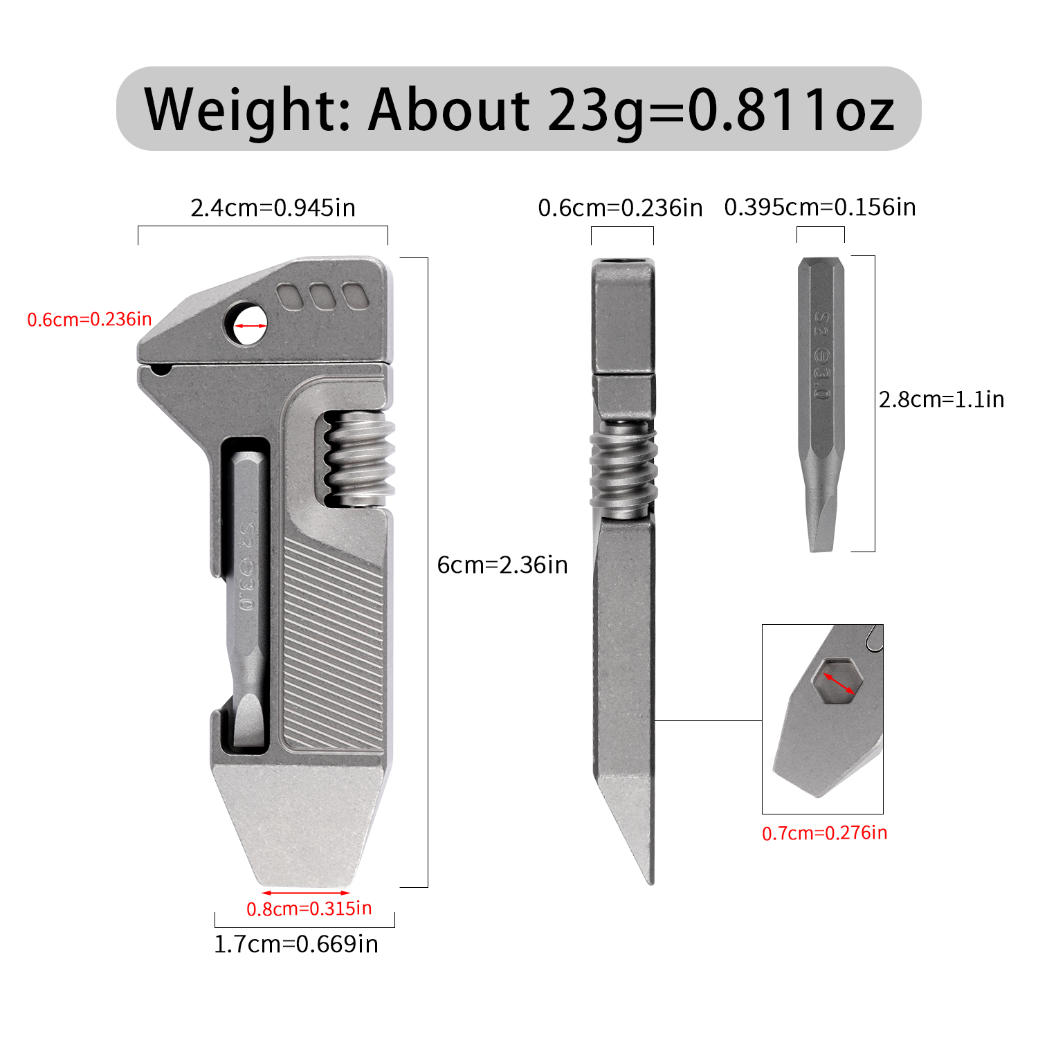 Titanium Alloy Mini EDC Multi  - Edc Everyday Carry Gear recension och pris